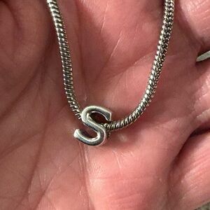 S Charm-For Bracelet-The Letter S is Two sided initial that’s,Stainless steel,